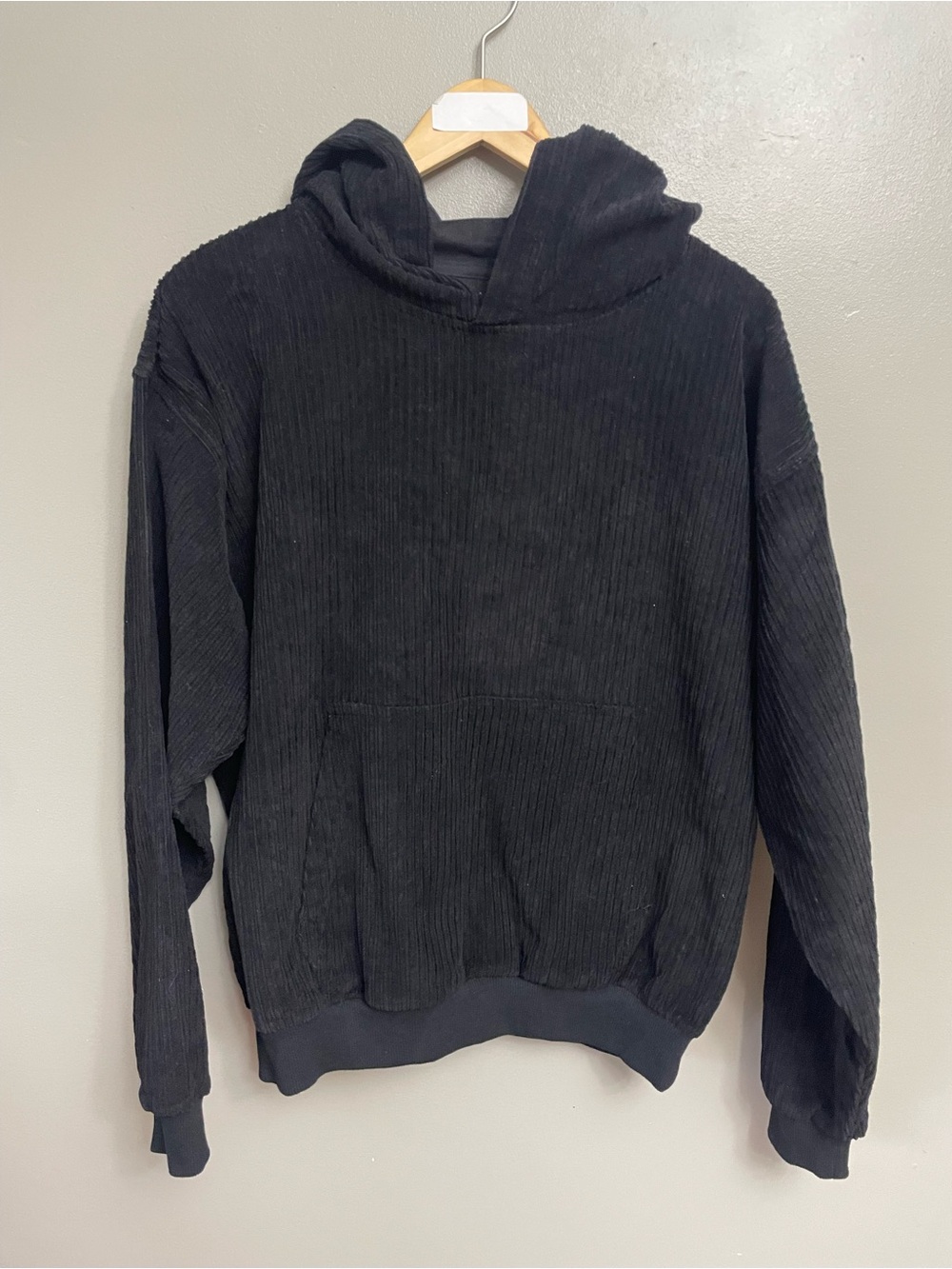PacSun small black Corduroy Hoodie Size Small